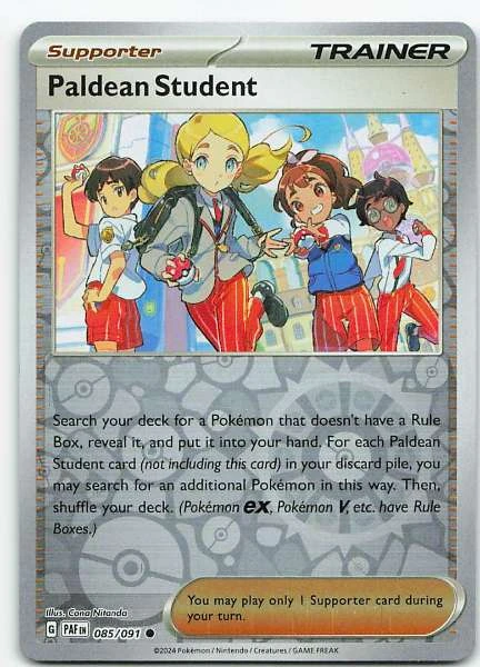 Paldean Student - Paldean Fates #085/091