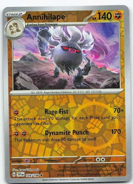 Annihilape - Scarlet & Violet Base Set #109/198