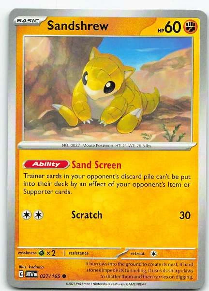 Sandshrew - 151 #027/165