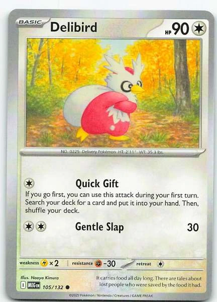 Delibird - Diamond & Pearl #105/132