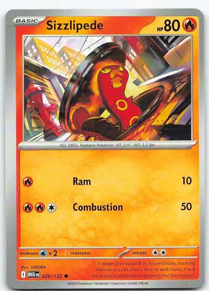 Sizzlipede - Mega Evolution #029/132