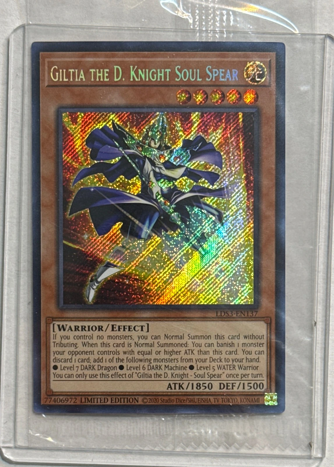 Giltia the D. Knight Soul Spear - Legendary Duelists: Synchro Storm #LDS3-EN137