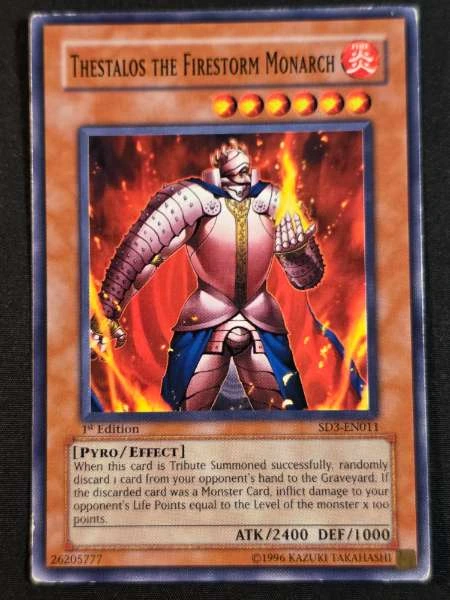 Thestalos the Firestorm Monarch - Blaze of Destruction #SD3-EN011