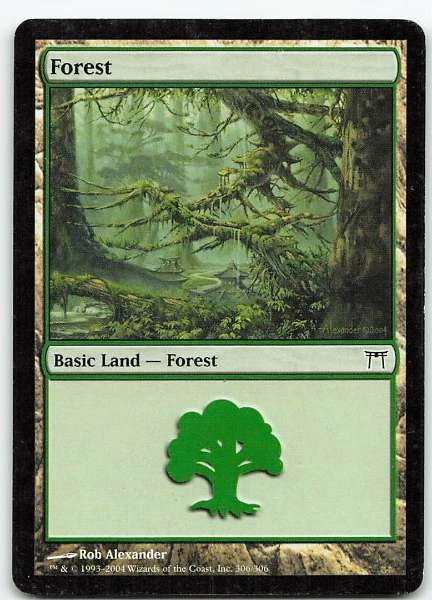 Forest - Mirrodin, Champions of Kamigawa, Revised Edition #306/306