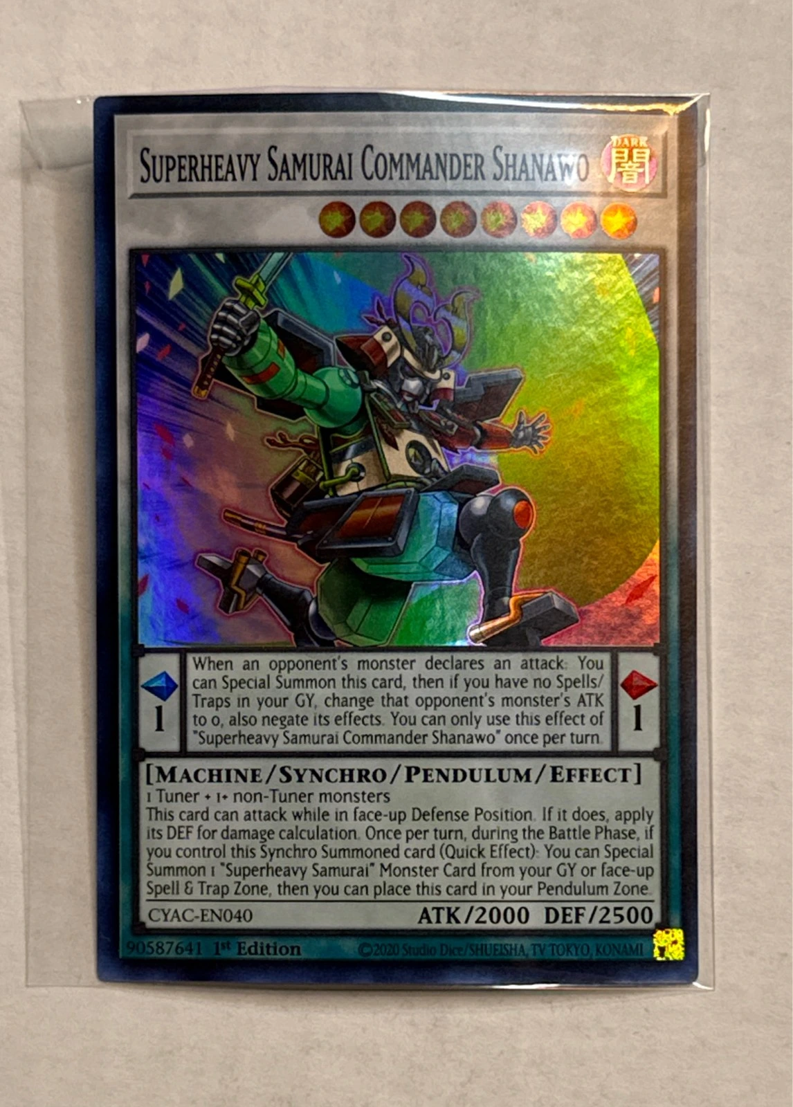 Superheavy Samurai Commander Shanawo - Cyberstorm Access #CYAC-EN040