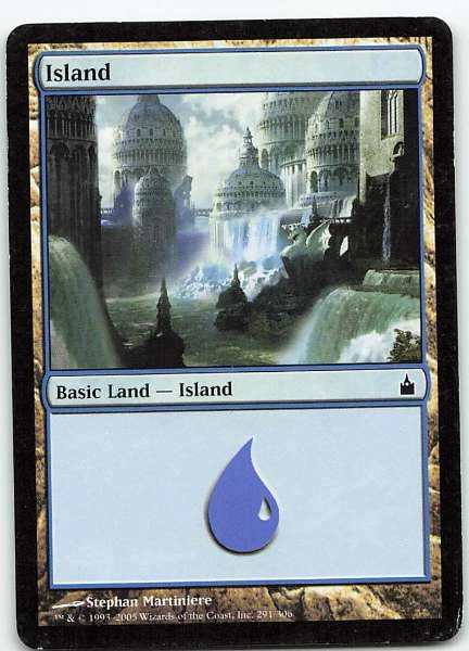 Island - Mirrodin, Champions of Kamigawa, Ravnica: City of Guilds #291/306