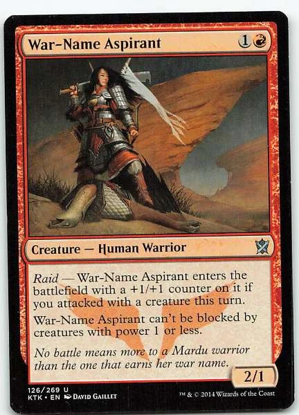 War-Name Aspirant - Khans of Tarkir #126/269