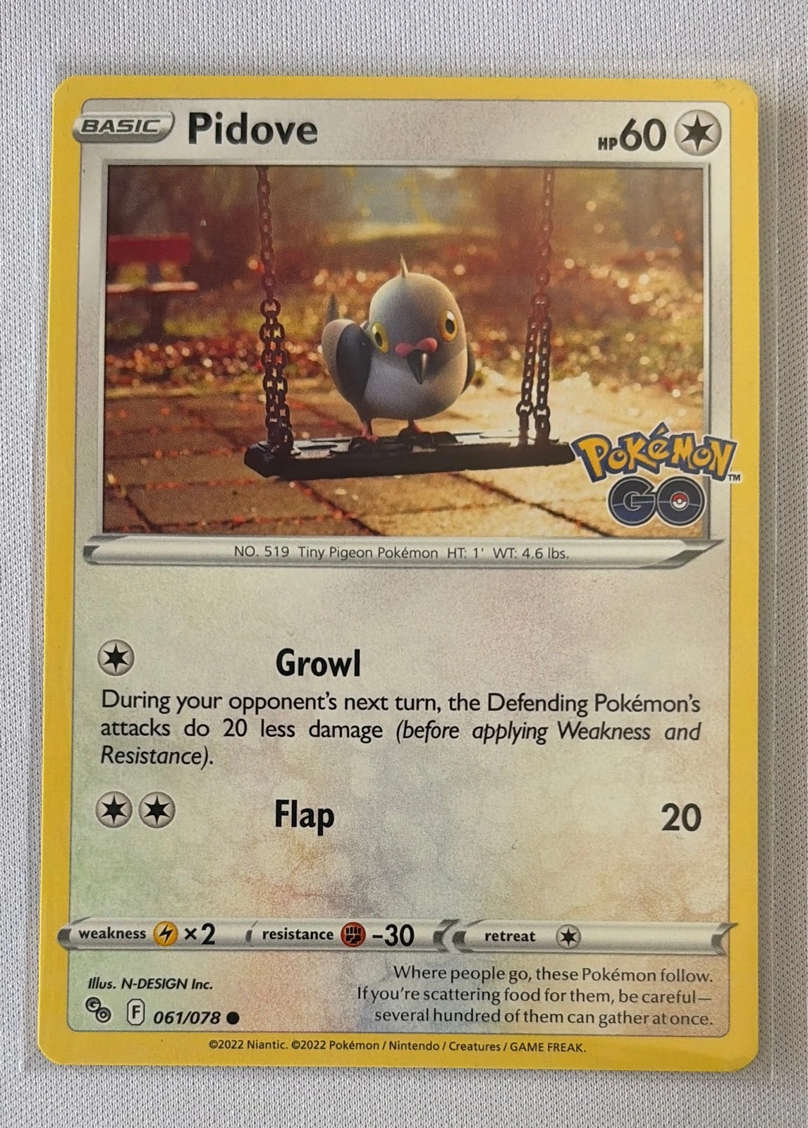 Pidove - Pokémon GO #061/078