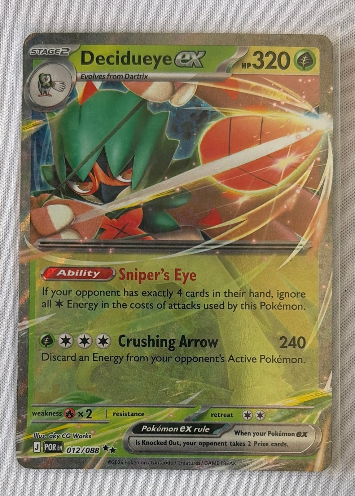 Decidueye ex - Pokémon ex Starter Deck #012/088