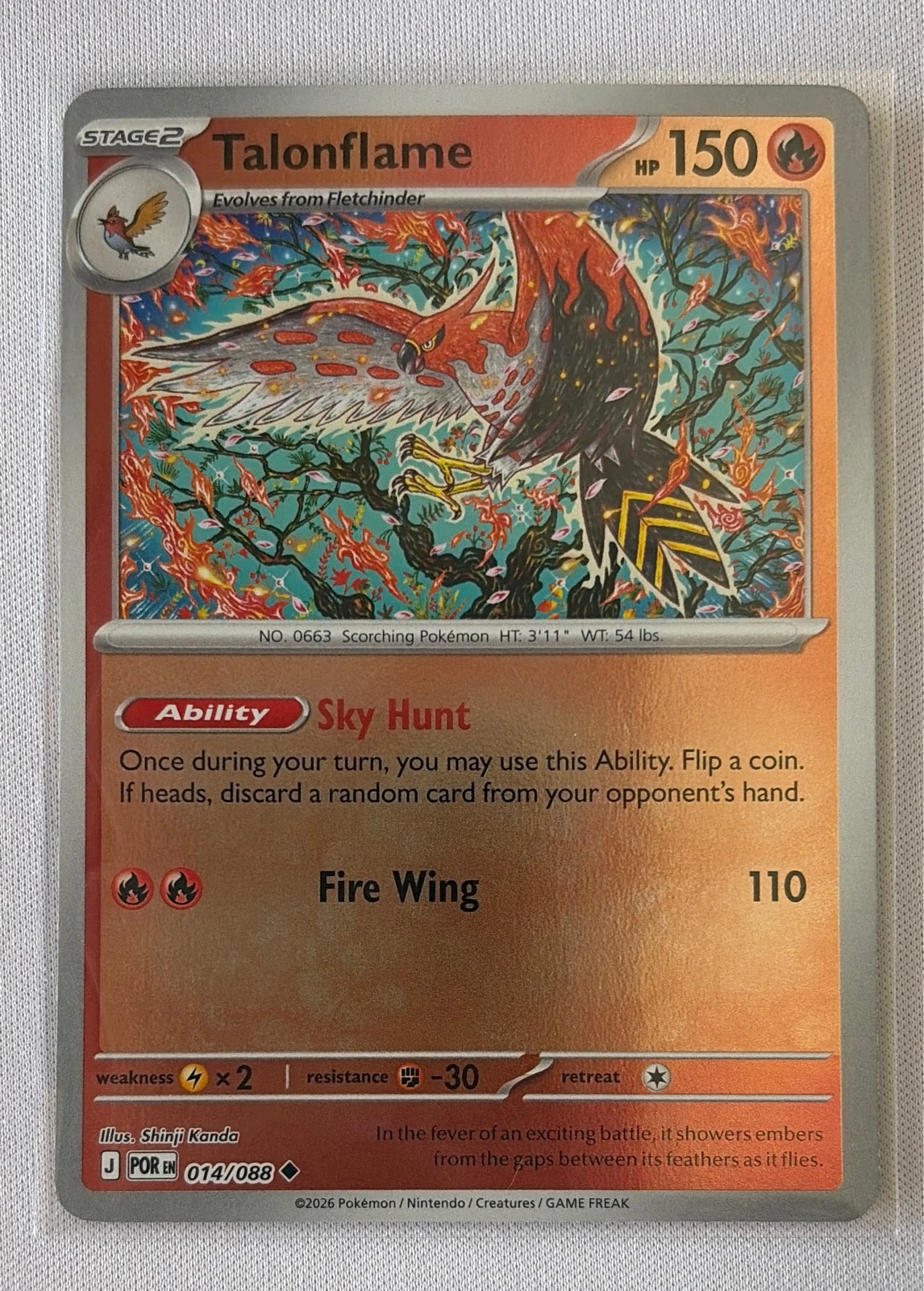 Talonflame - Pokémon: Paldean Fates #014/088
