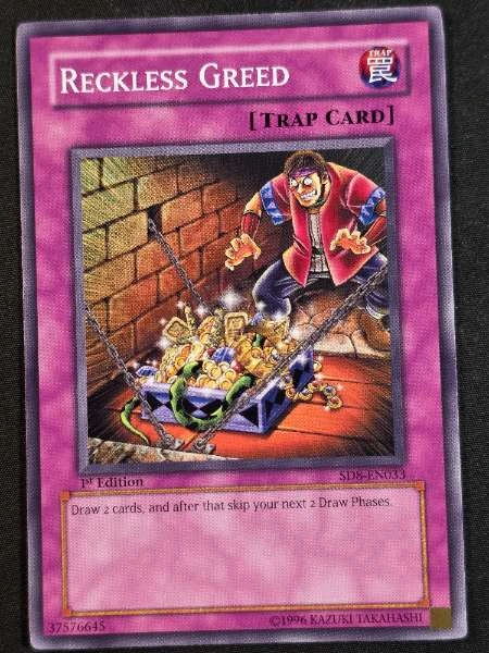 Reckless Greed - Structure Deck: Dragon's Roar, Structure Deck: Lord of the Storm, Structure Deck: Zombie Madness, Structure Deck: Invincible Fortress #SD8-EN033