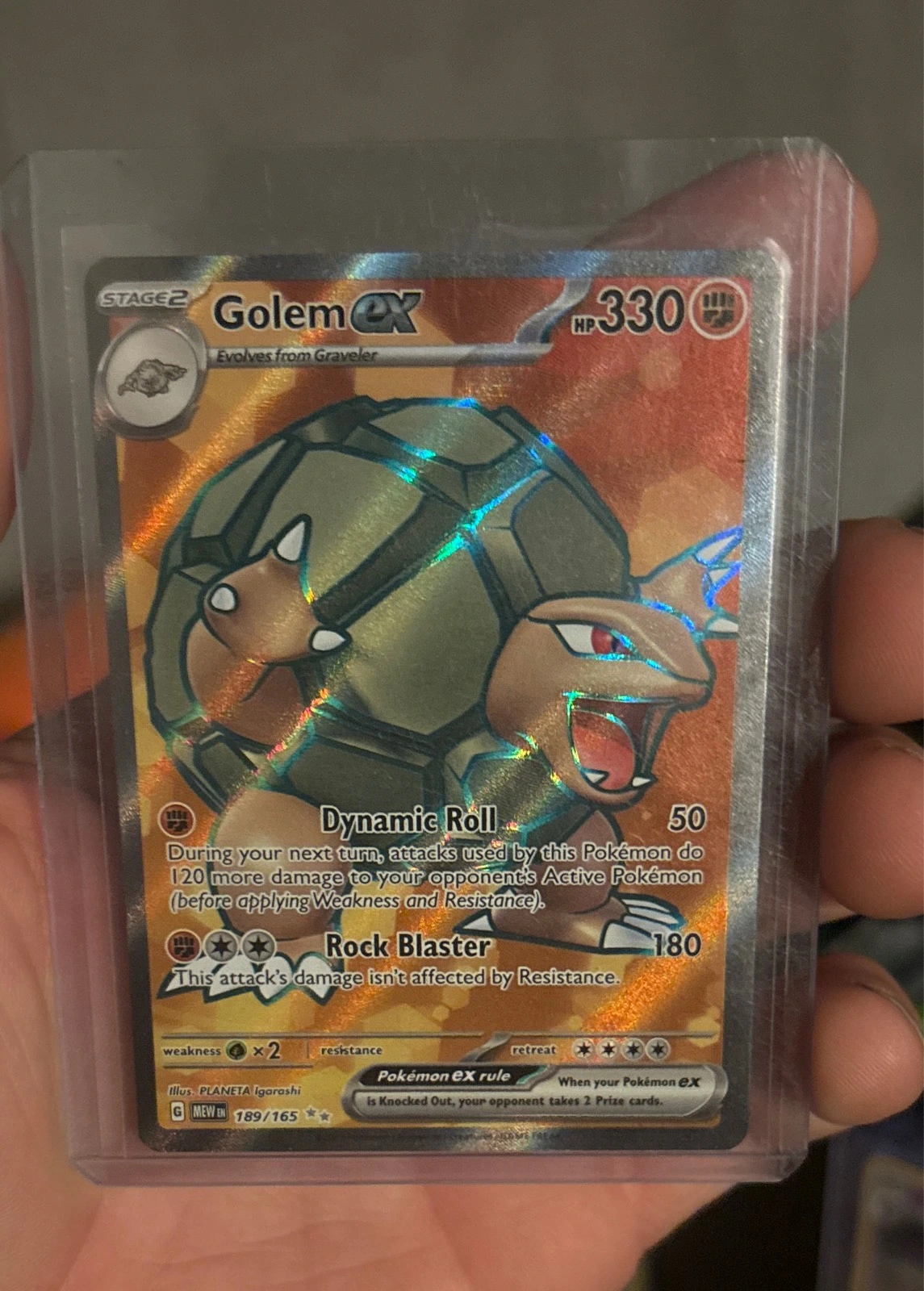 Golem ex - Pokémon 151 #189/165