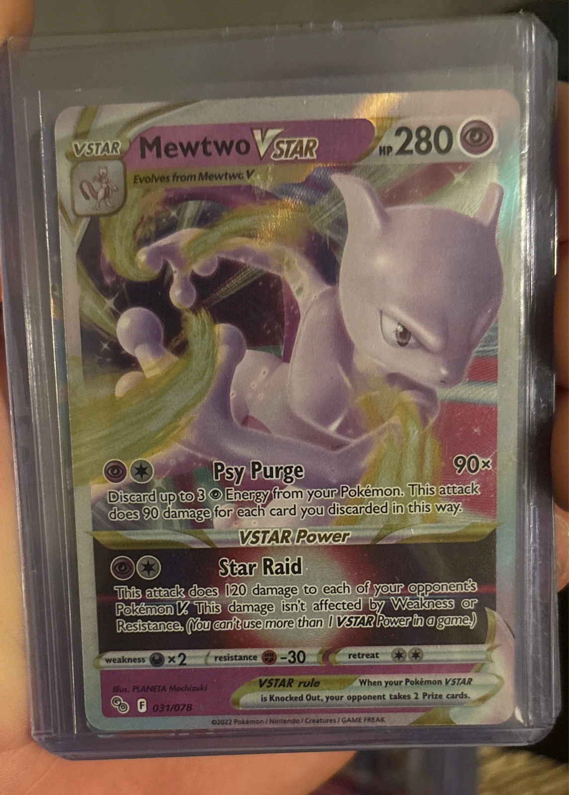 Mewtwo VSTAR - Pokémon GO #031/078