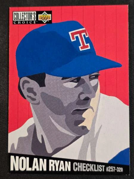 Nolan Ryan Checklist - 1992 Fleer, 1994 Collector's Choice #320