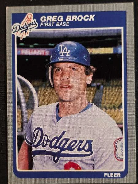 Greg Brock - 1985 Fleer Baseball #368