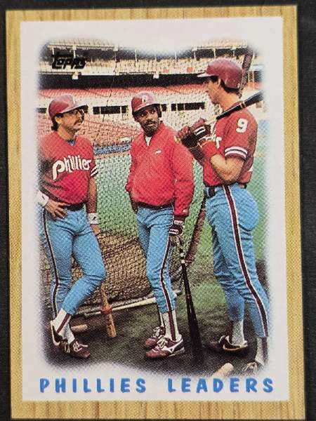 Phillies Leaders - 1987 Topps Baseball #481