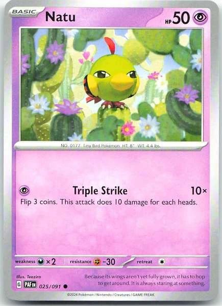 Natu - Paldean Fates #025/091