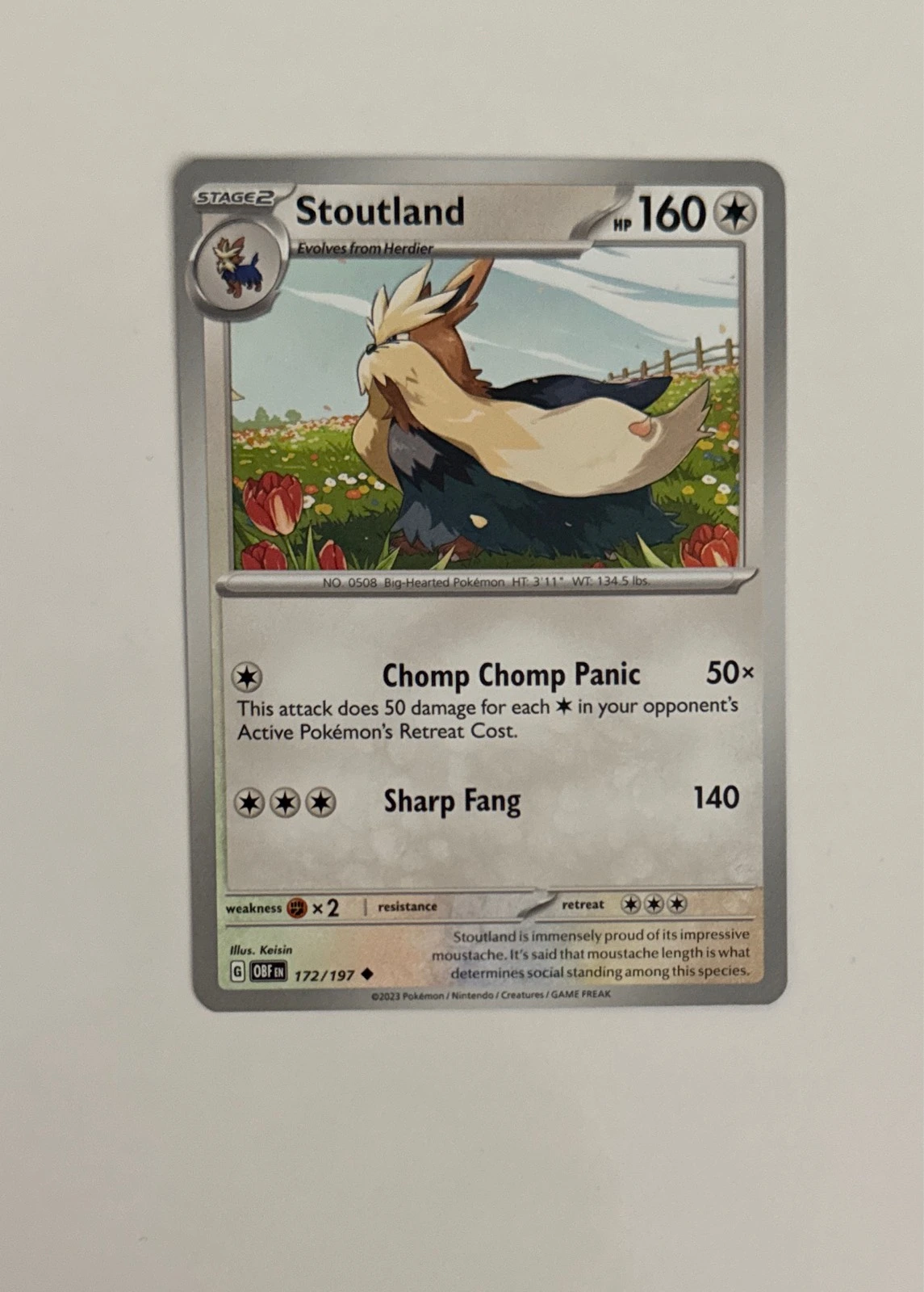 Stoutland - Obsidian Flames #172/197