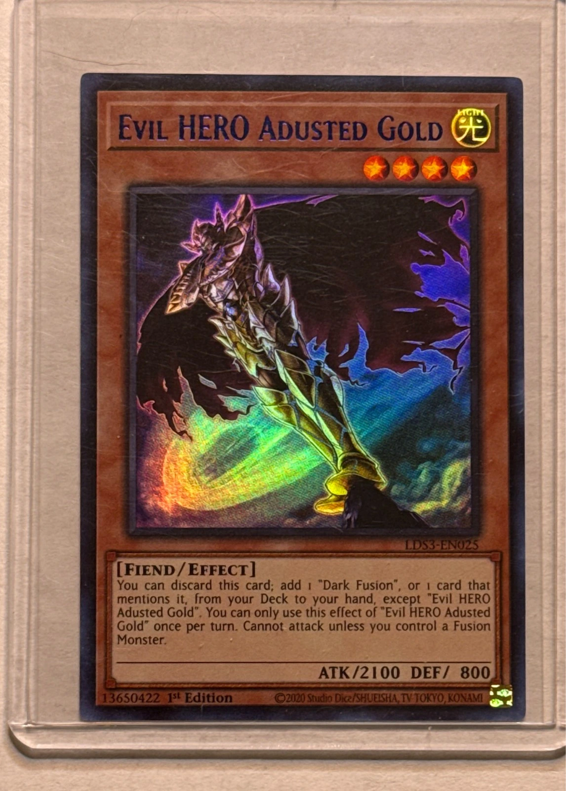 Evil HERO Adusted Gold - Legendary Duelists: Synchro Storm #LDS3-EN025