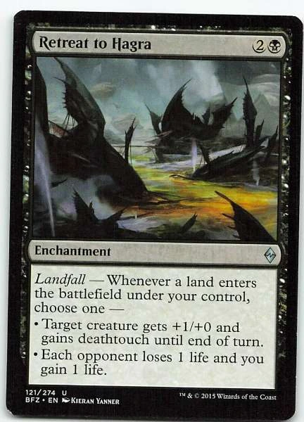 Retreat to Hagra - Battle for Zendikar #121/274