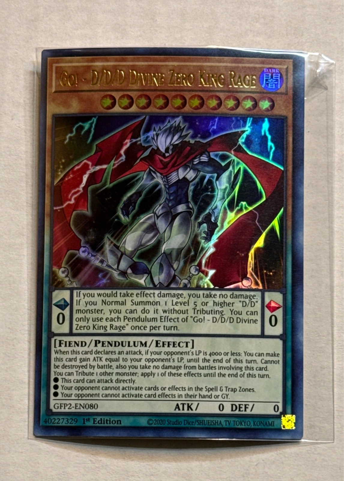 Go! - D/D/D Divine Zero King Rage #GFP2-EN080