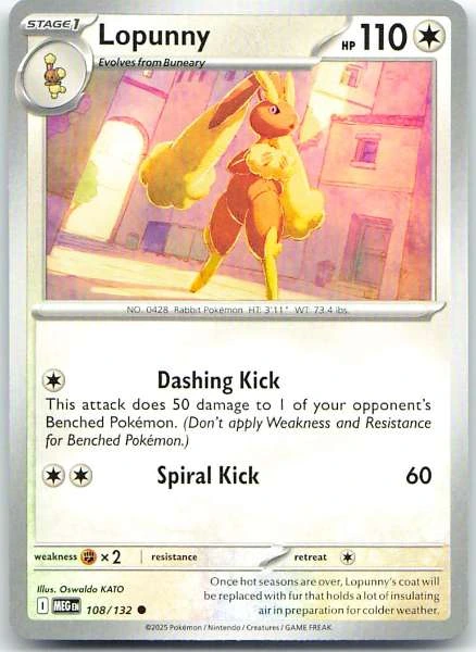 Lopunny - Diamond & Pearl: Platinum #108/132