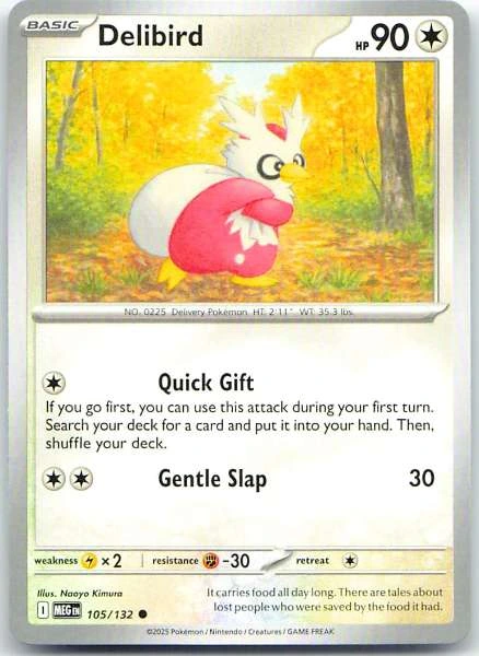 Delibird - Diamond & Pearl #105/132