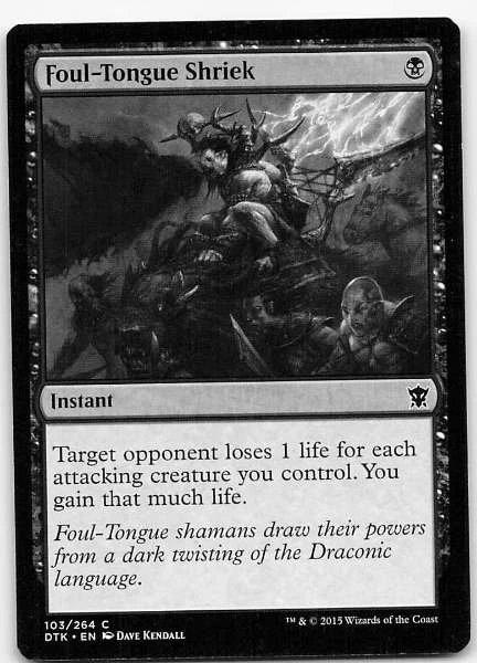 Foul-Tongue Shriek - Dragons of Tarkir #103/264