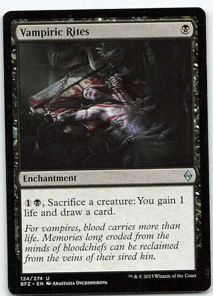 Vampiric Rites - Battle for Zendikar #124/274