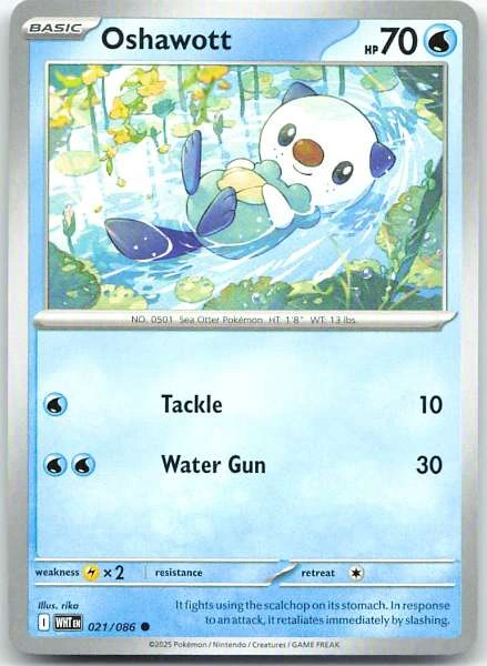 Oshawott - White Flare #021/086