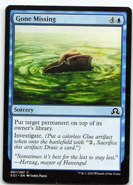 Gone Missing - Shadows over Innistrad #067/297