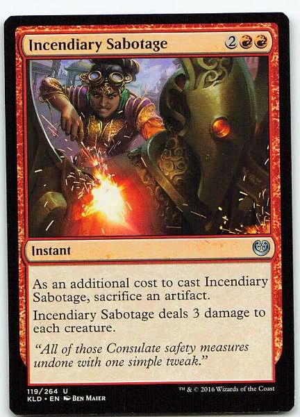Incendiary Sabotage - Kaladesh #119/264