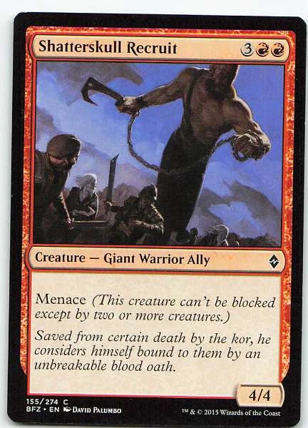 Shatterskull Recruit - Battle for Zendikar #155/274