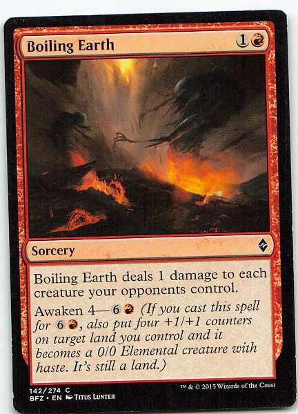 Boiling Earth - Battle for Zendikar #142/274