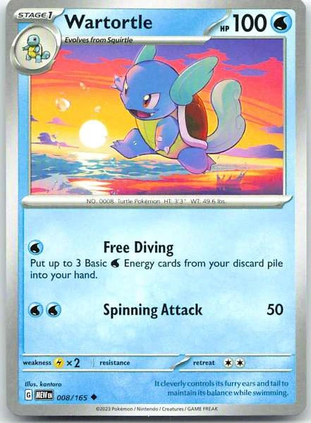 Wartortle - Scarlet & Violet 151 #008/165