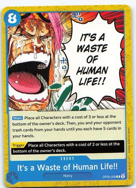 It's a Waste of Human Life!! - Awakening of the New Era #OP05-058