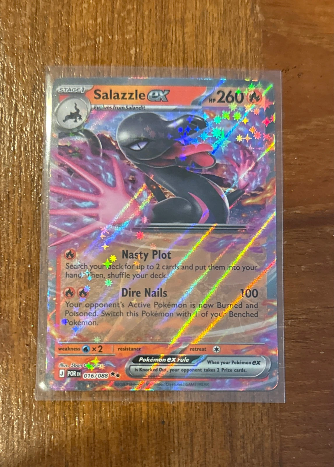Salazzle ex - Stellar Crown #016/088