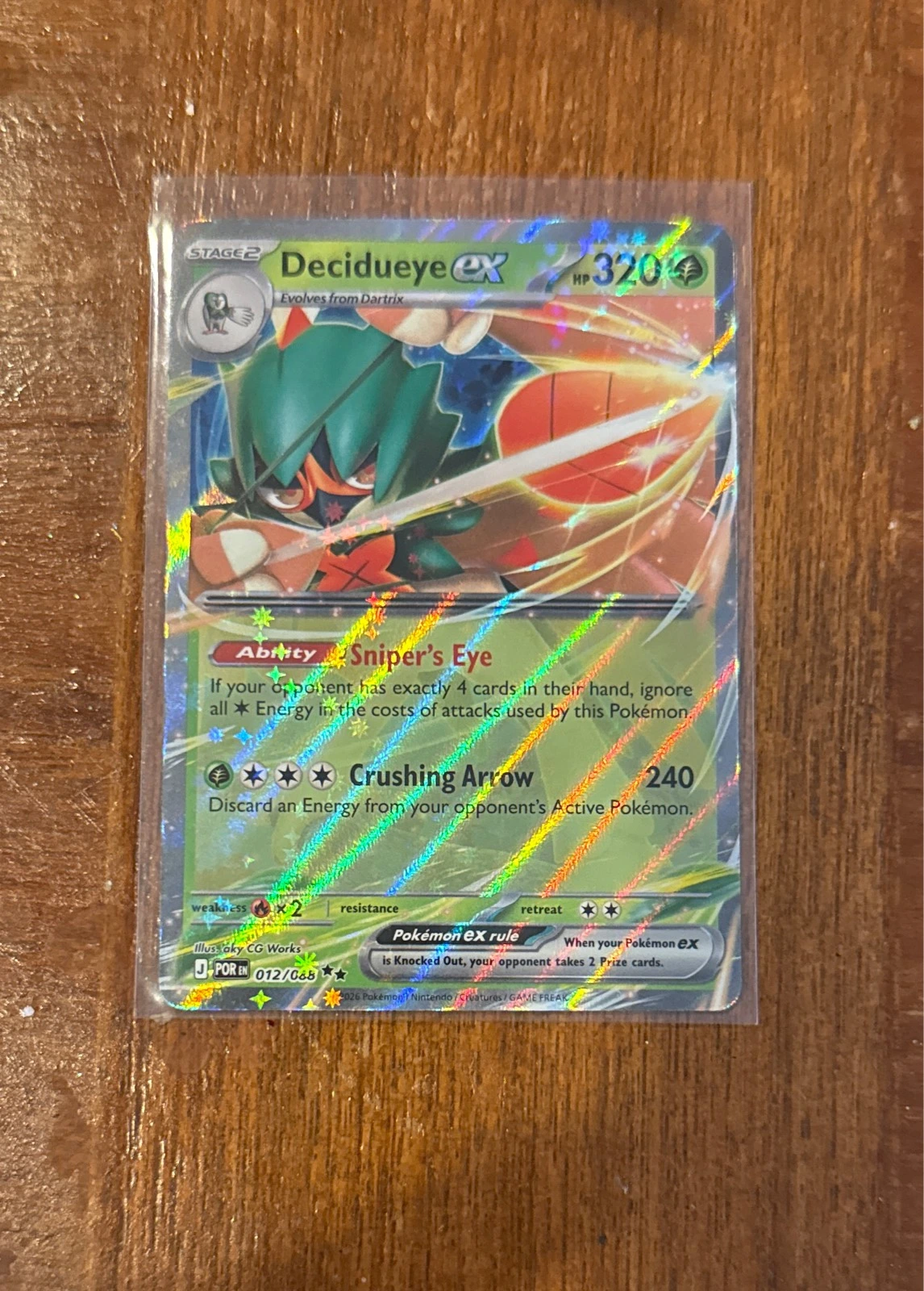 Decidueye ex - Paldean Fates #012/068