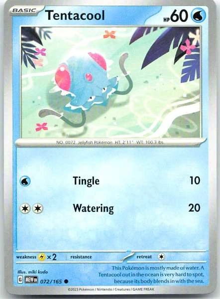 Tentacool - Scarlet & Violet 151 #072/165
