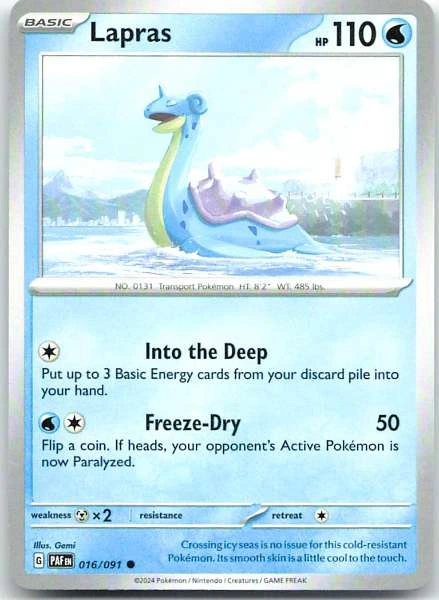 Lapras - Paldean Fates #016/091
