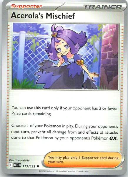 Acerola's Mischief - Mega Evolution #113/132