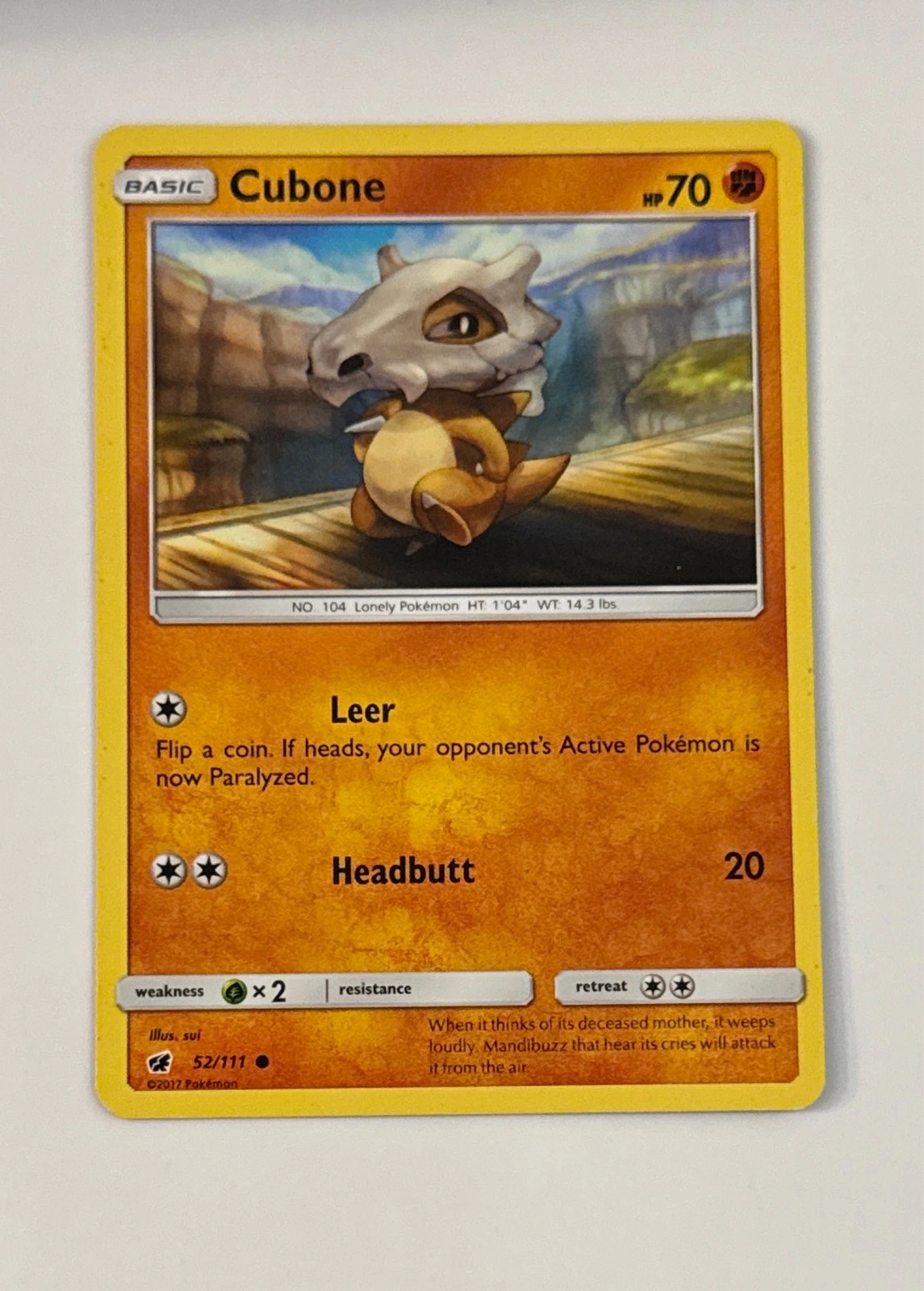 Cubone - Crimson Invasion #52/111