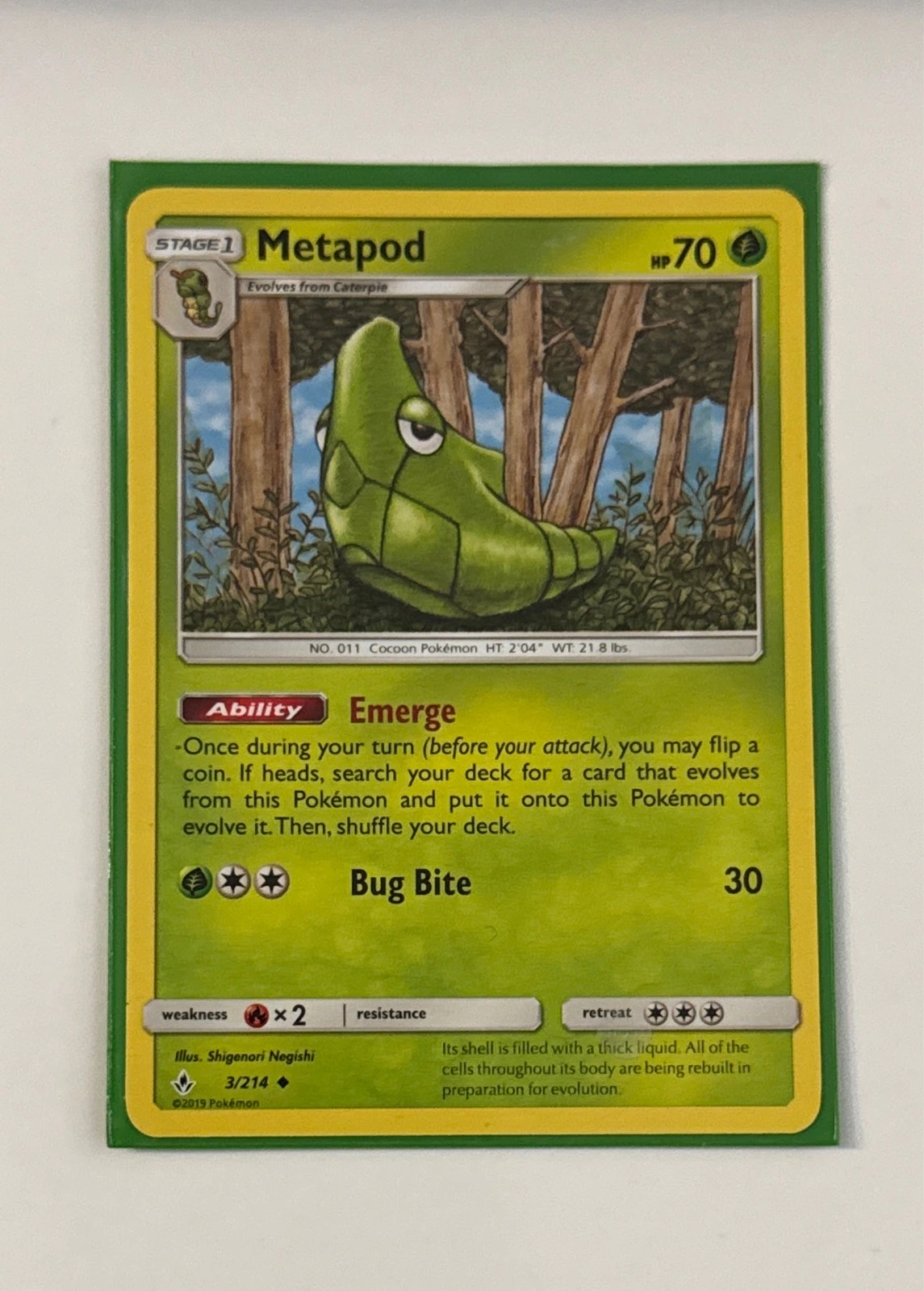 Metapod - Unbroken Bonds #3/214