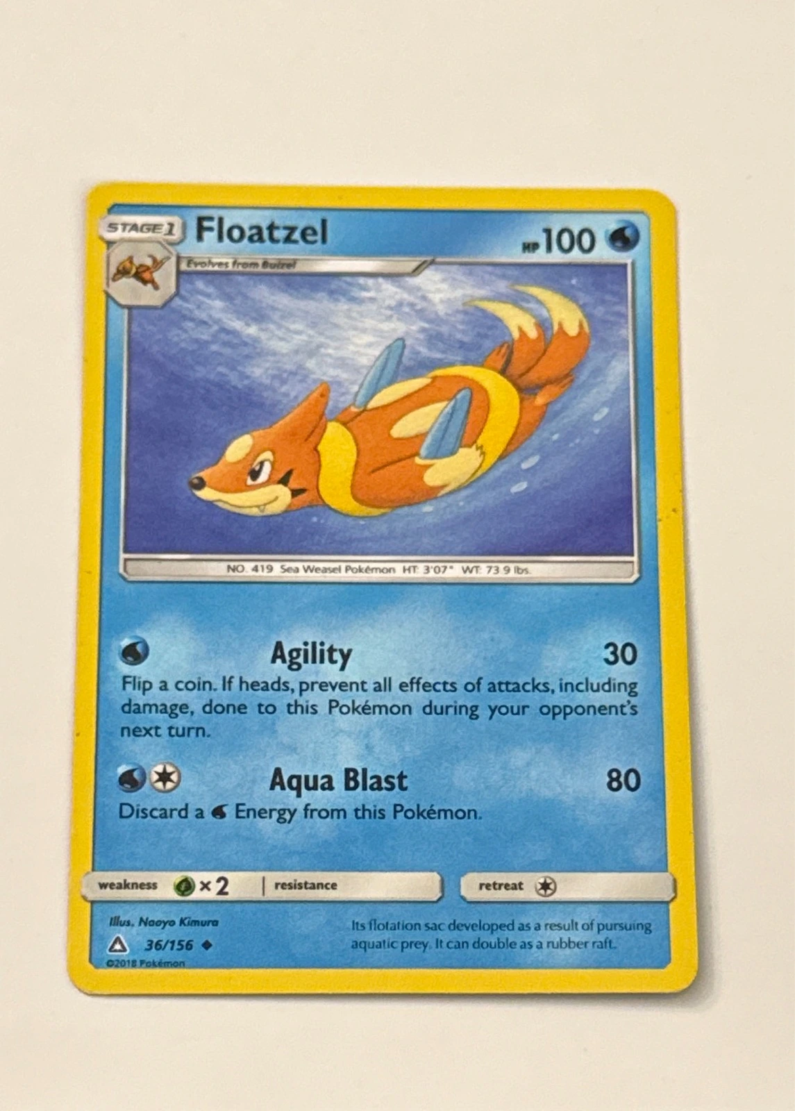 Floatzel - Ultra Prism #36/156