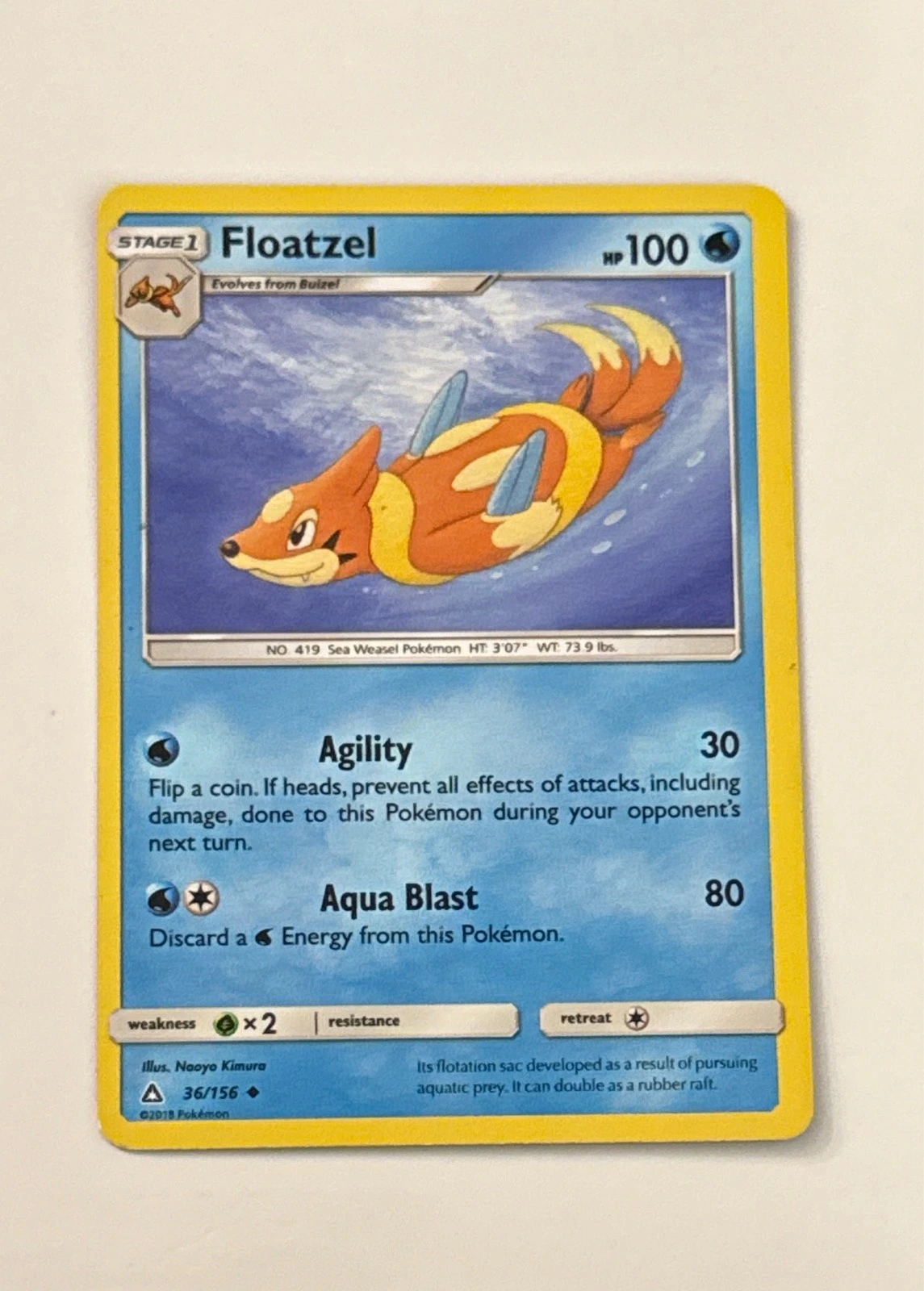 Floatzel - Ultra Prism #36/156