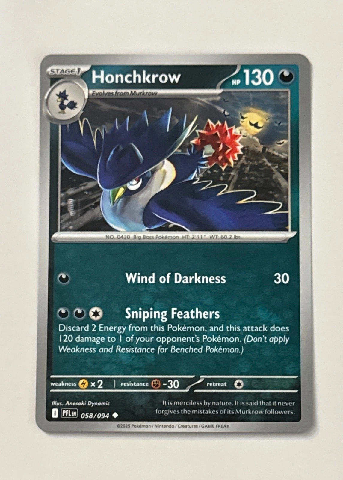 Honchkrow - Prismatic Evolutions #058/094