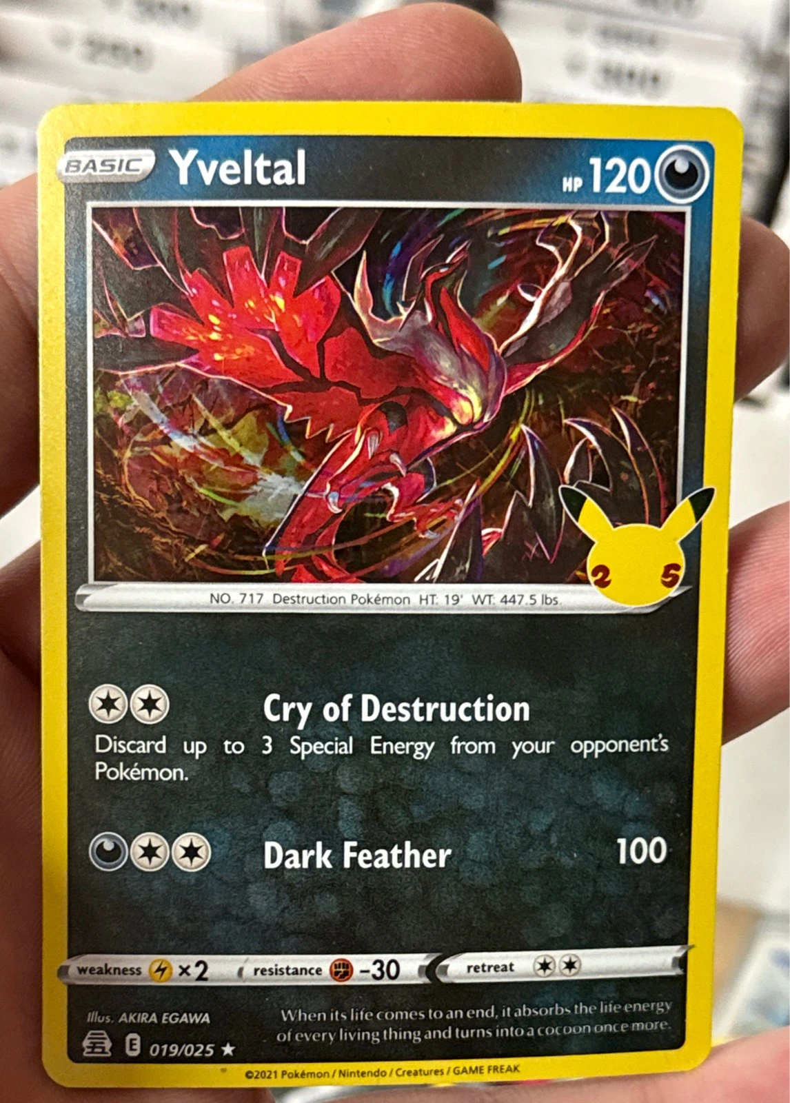 Yveltal - Pokémon Celebrations #019/025