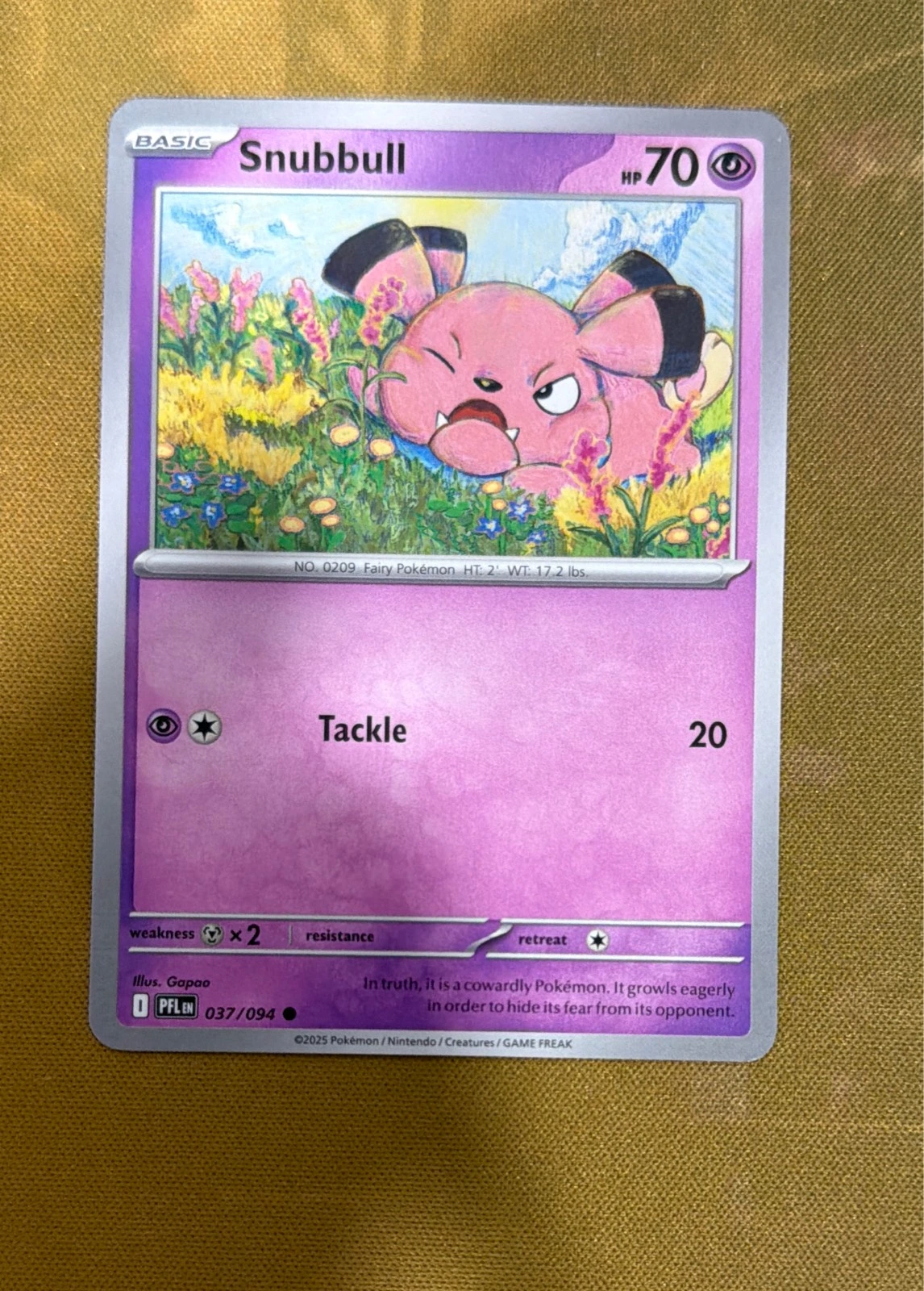 Snubbull - Prismatic Evolutions #037/094