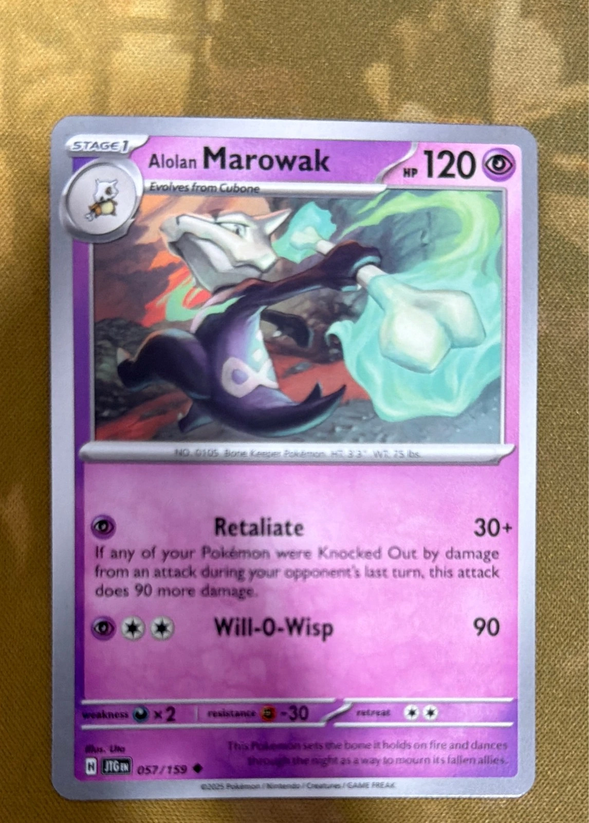 Alolan Marowak - Sun & Moon #057/159