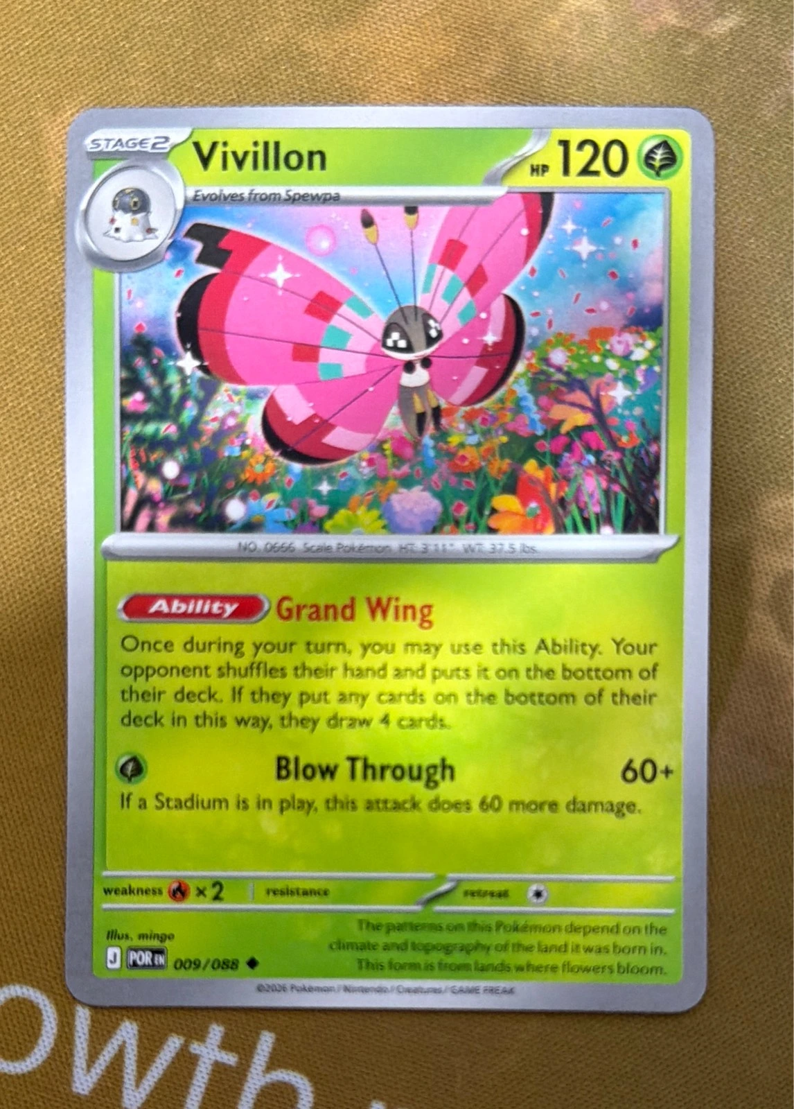 Vivillon - Pokémon Scarlet & Violet: Paradox Rift #009/088